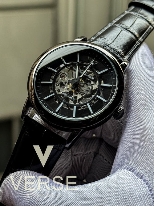 Armani Automatic Oval Black Dial AA