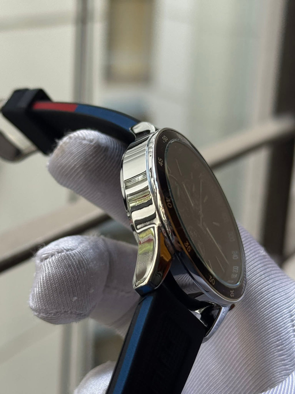 Tommy Hilfiger Bank Chronograph Blue Belt-Dial AA | Free Brand Box Offer