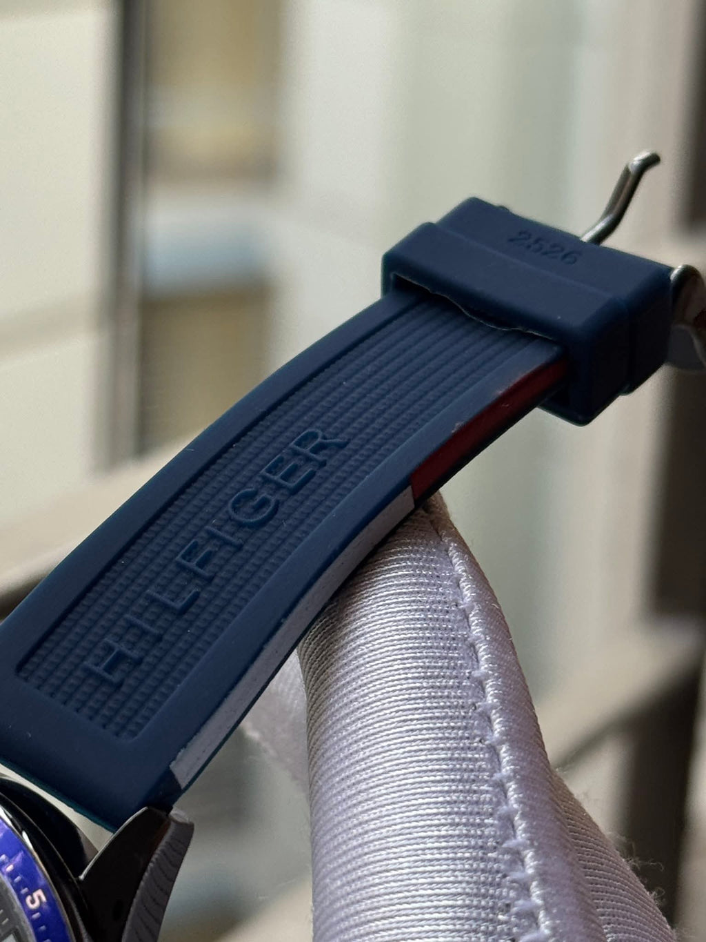 Tommy Hilfiger Bank Chronograph Blue Belt-Dial AA | Free Brand Box Offer