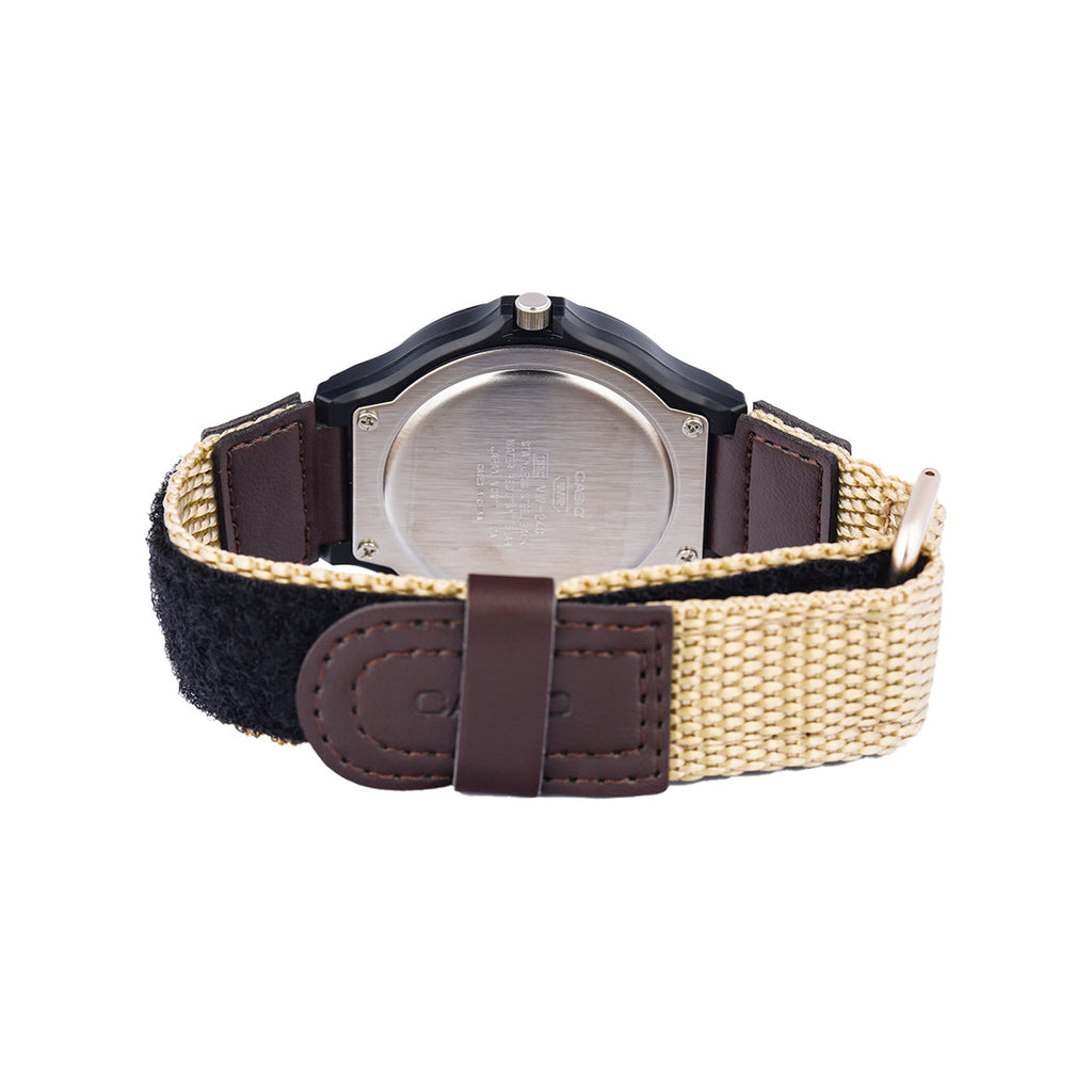 Casio Enticer MW-240B-5BVDF Black Dial Nylon Strap Men’s Analog Watch | Casio Enticer MW-240B-5BVDF