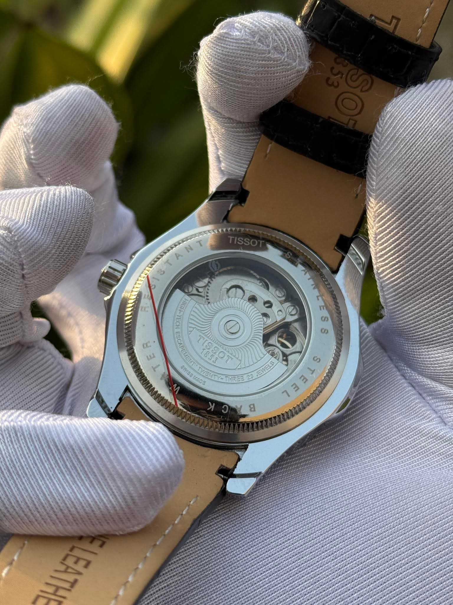 Tissot Automatic Moonphase Black Belt Black Dial AA