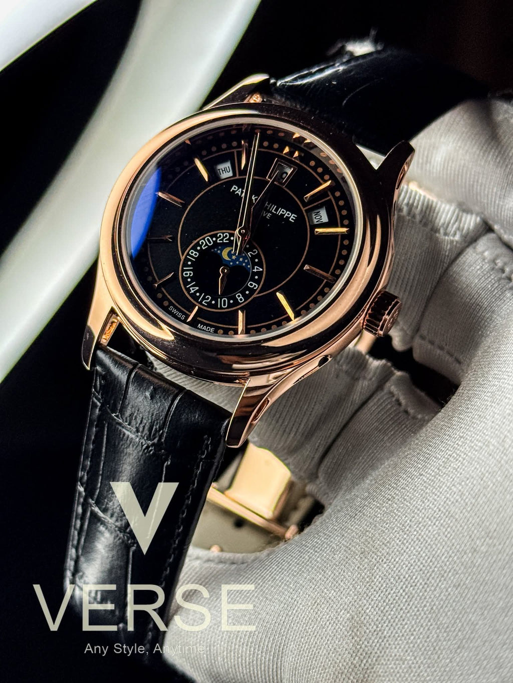 Patek Philippe Complications Quartz AA Black Belt