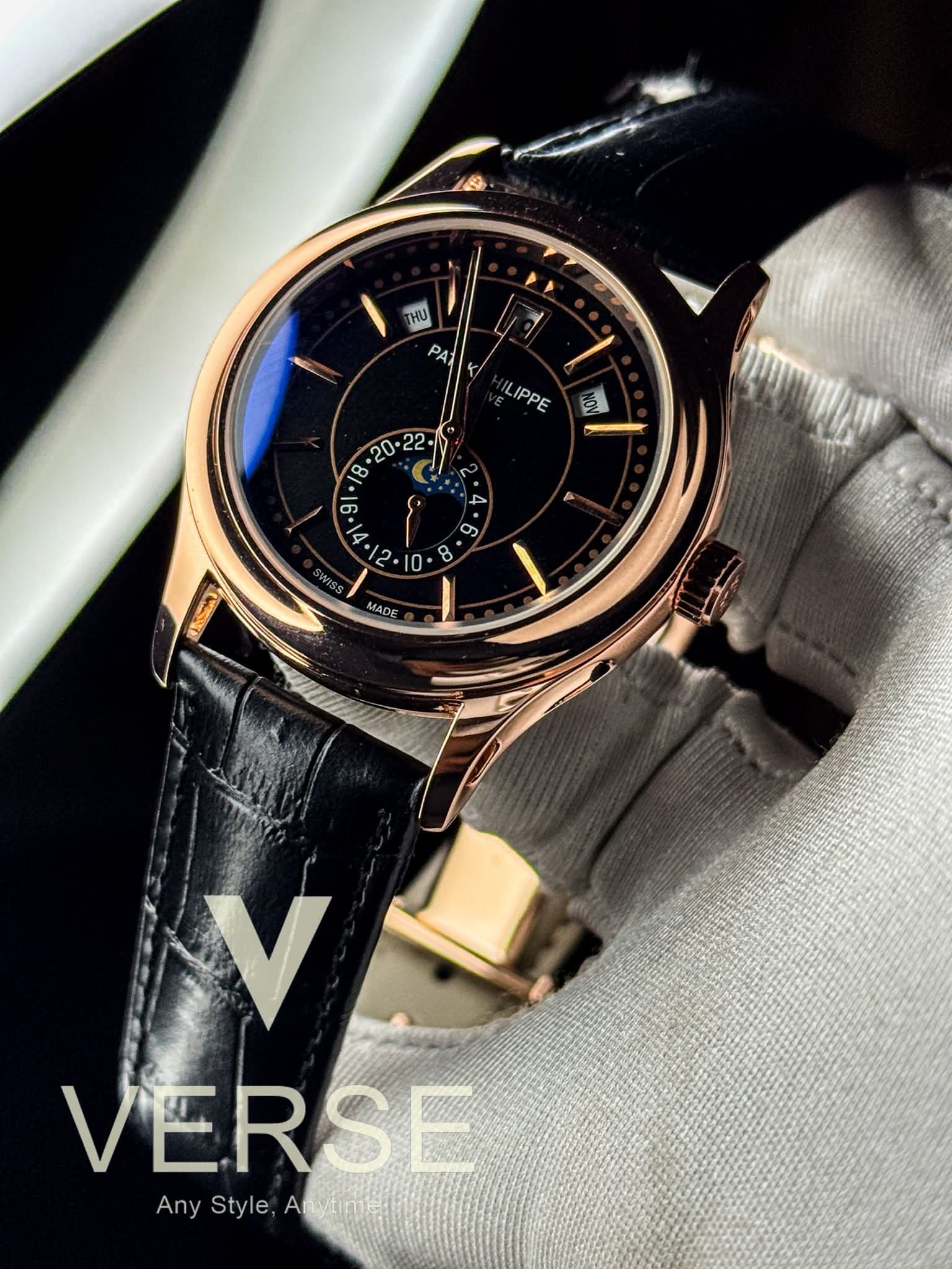 Patek Philippe Complications Quartz AA Black Belt