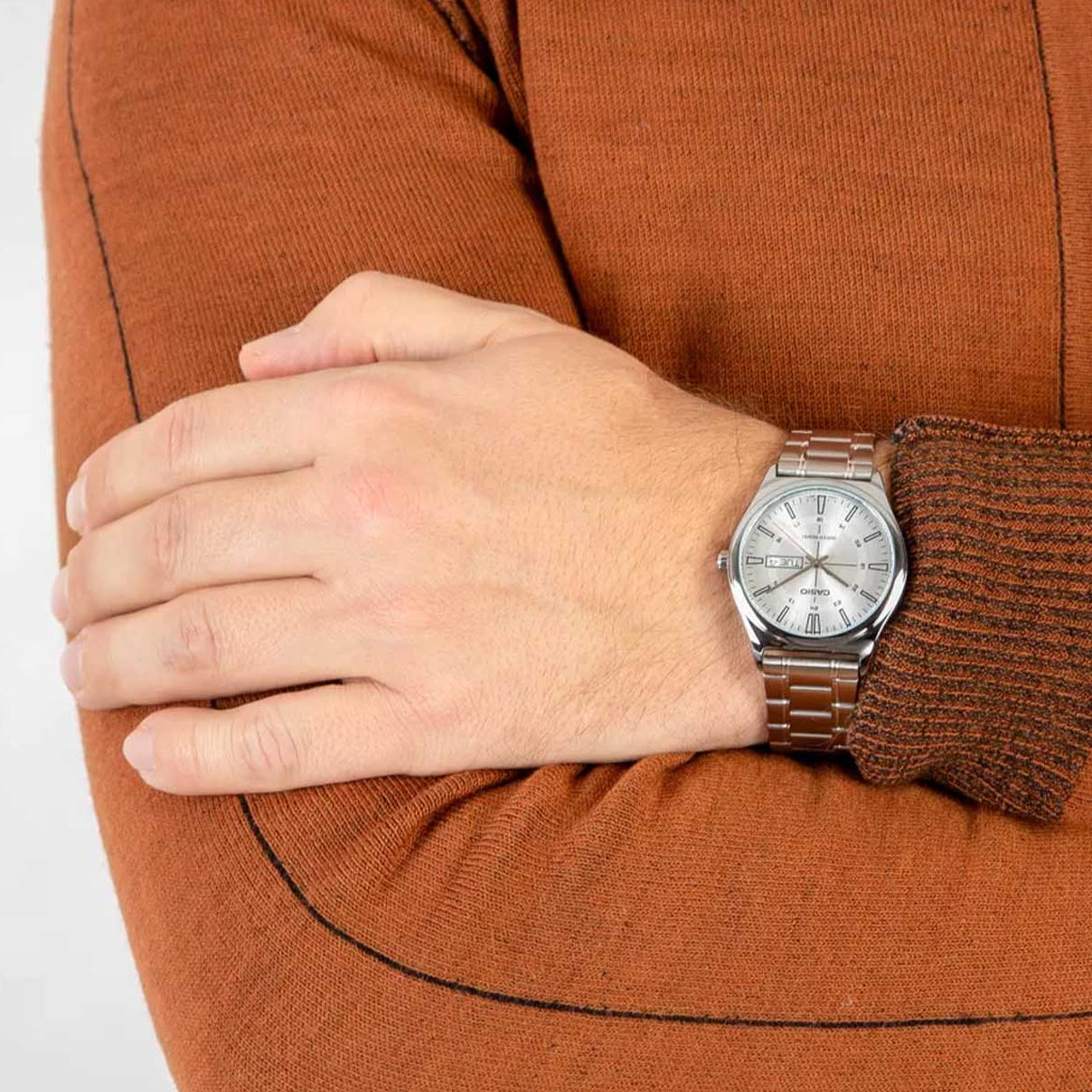 Casio MTP-V006D-7CUDF Men’s Silver Stainless Steel Watch with Silver Dial| Casio MTP-V006D-7CUDF