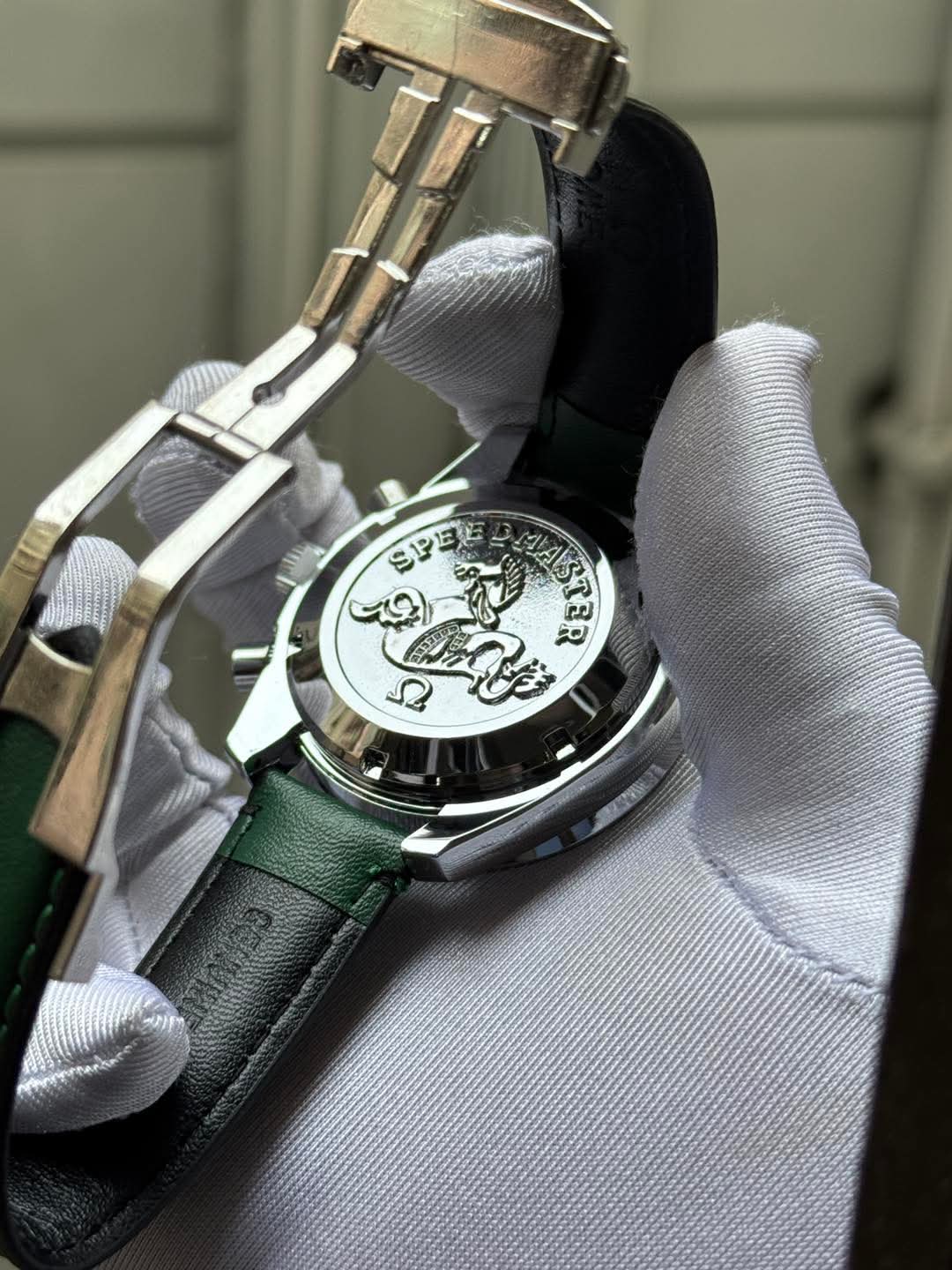 Omega Speedmaster 57 Black Belt Green Dial AA