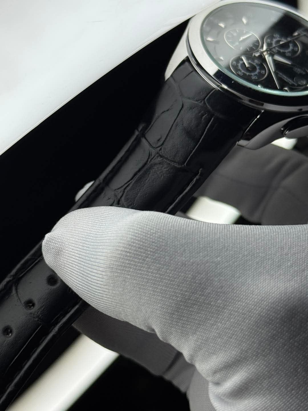 Tissot Couturier Chronograph Black Belt Black Dial AA
