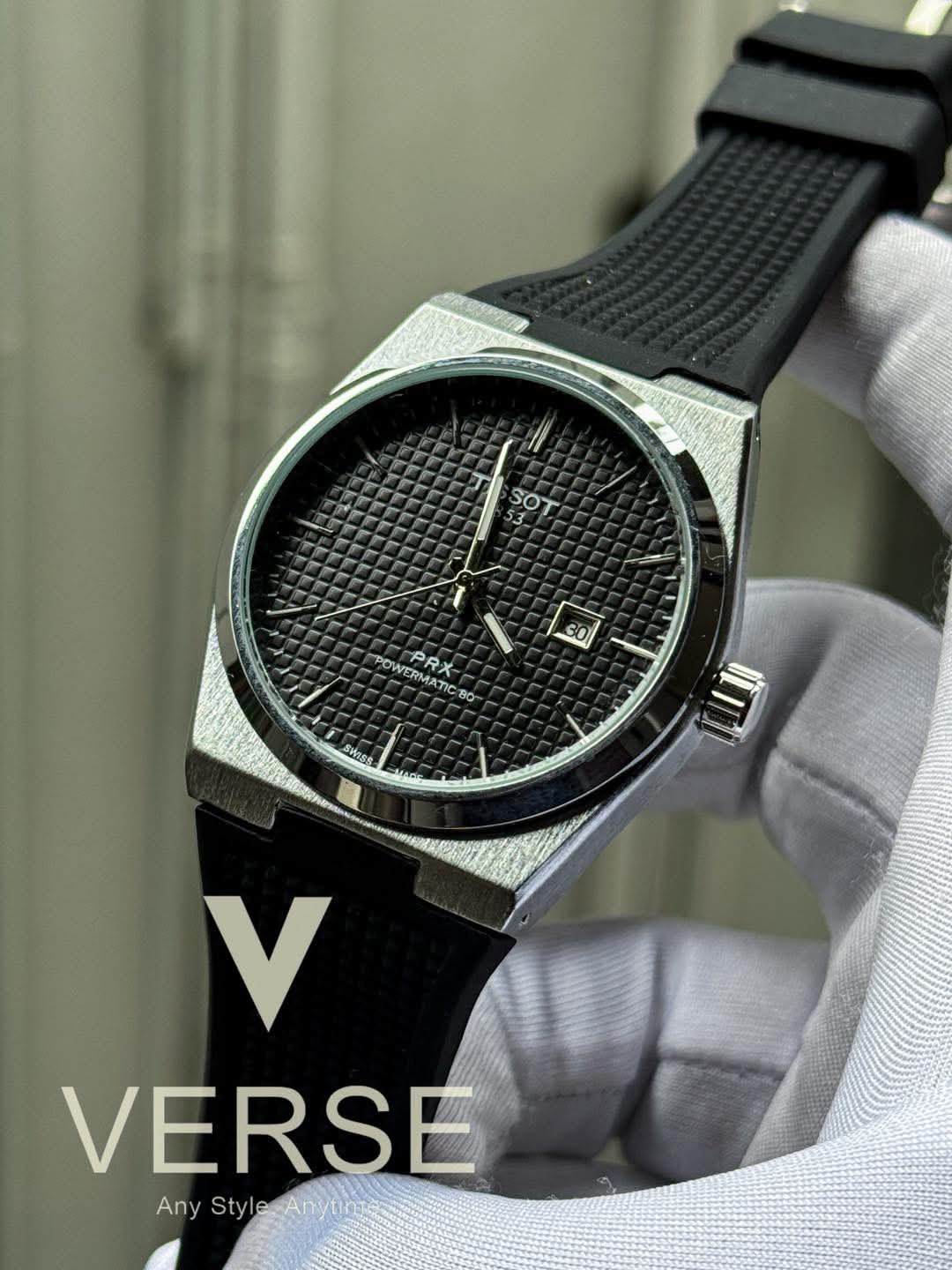 Tissot PRX Powermatic 80 Black Waffle Dial AA