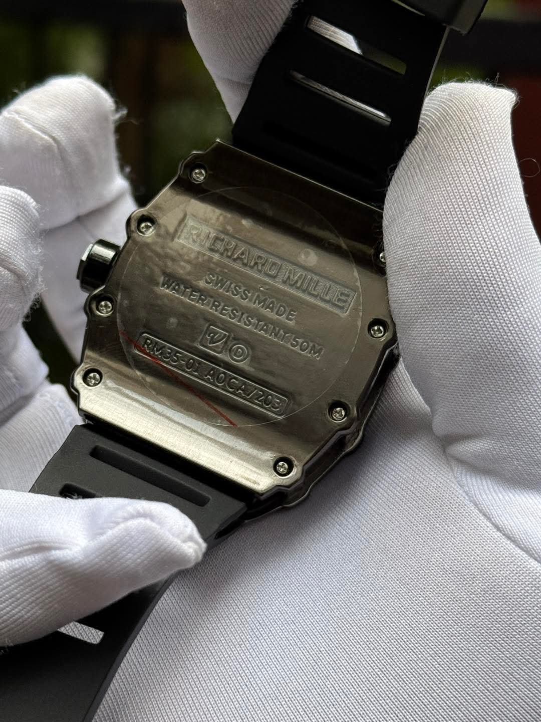 Richard Mille RM35-01 Black Belt Silver Case AA
