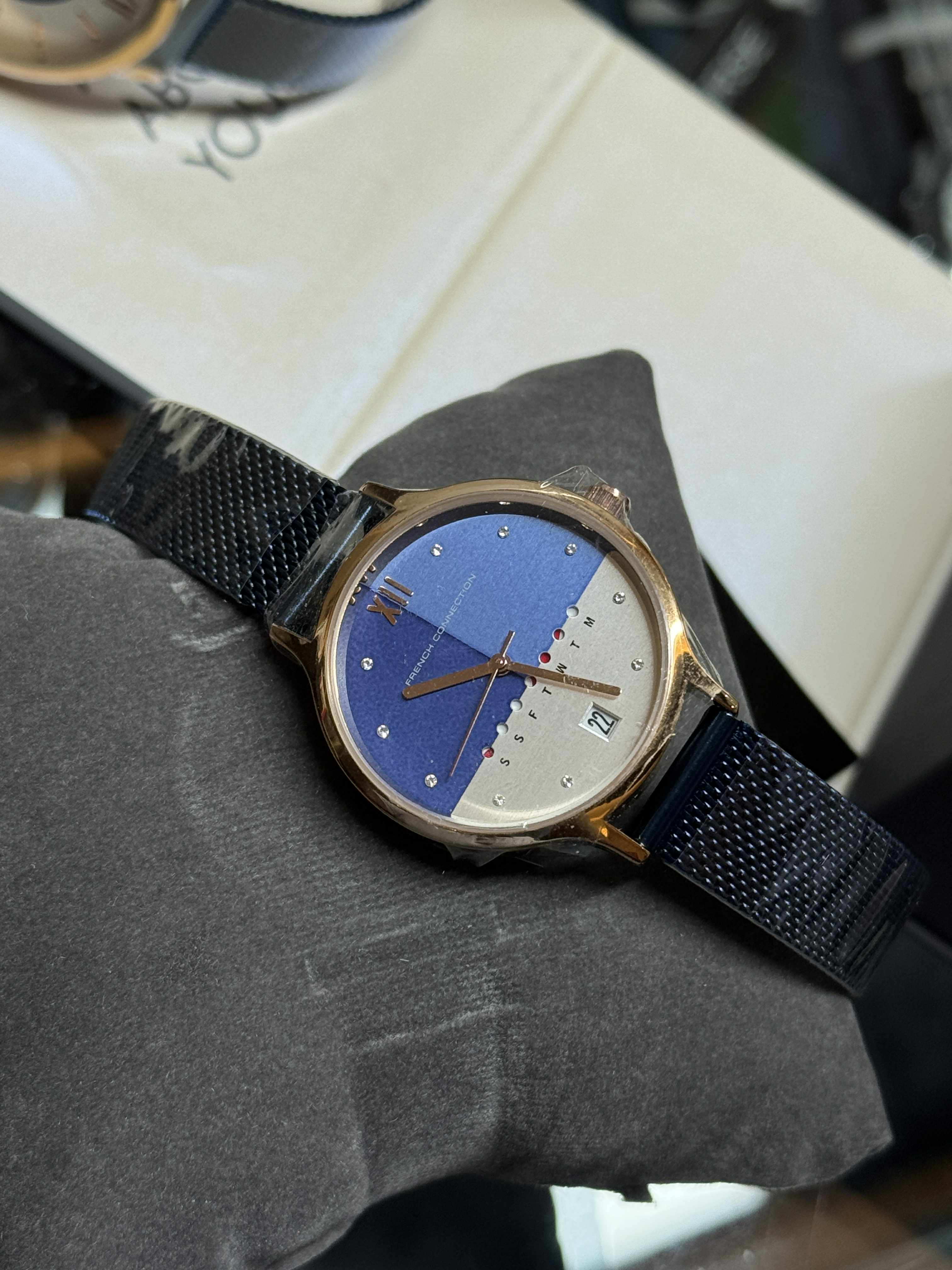 French Connection Ladies Stainless Steel Mesh Quartz Watch FC26