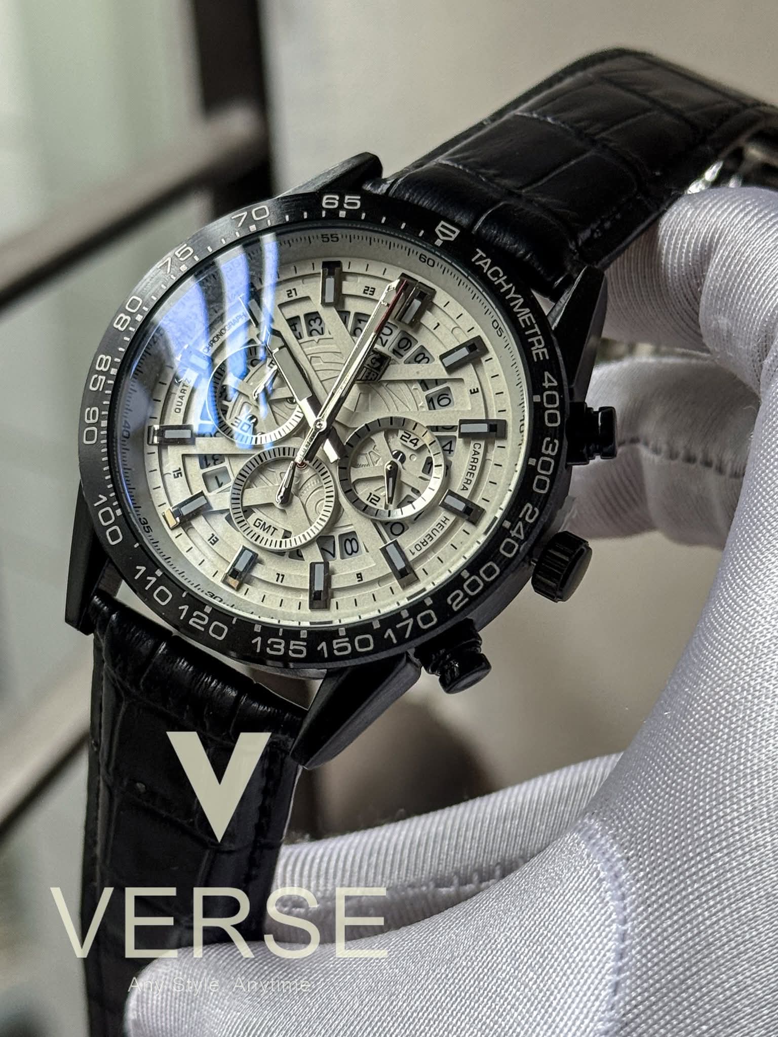 TAG HEUER 100M Black Belt White Dial AA