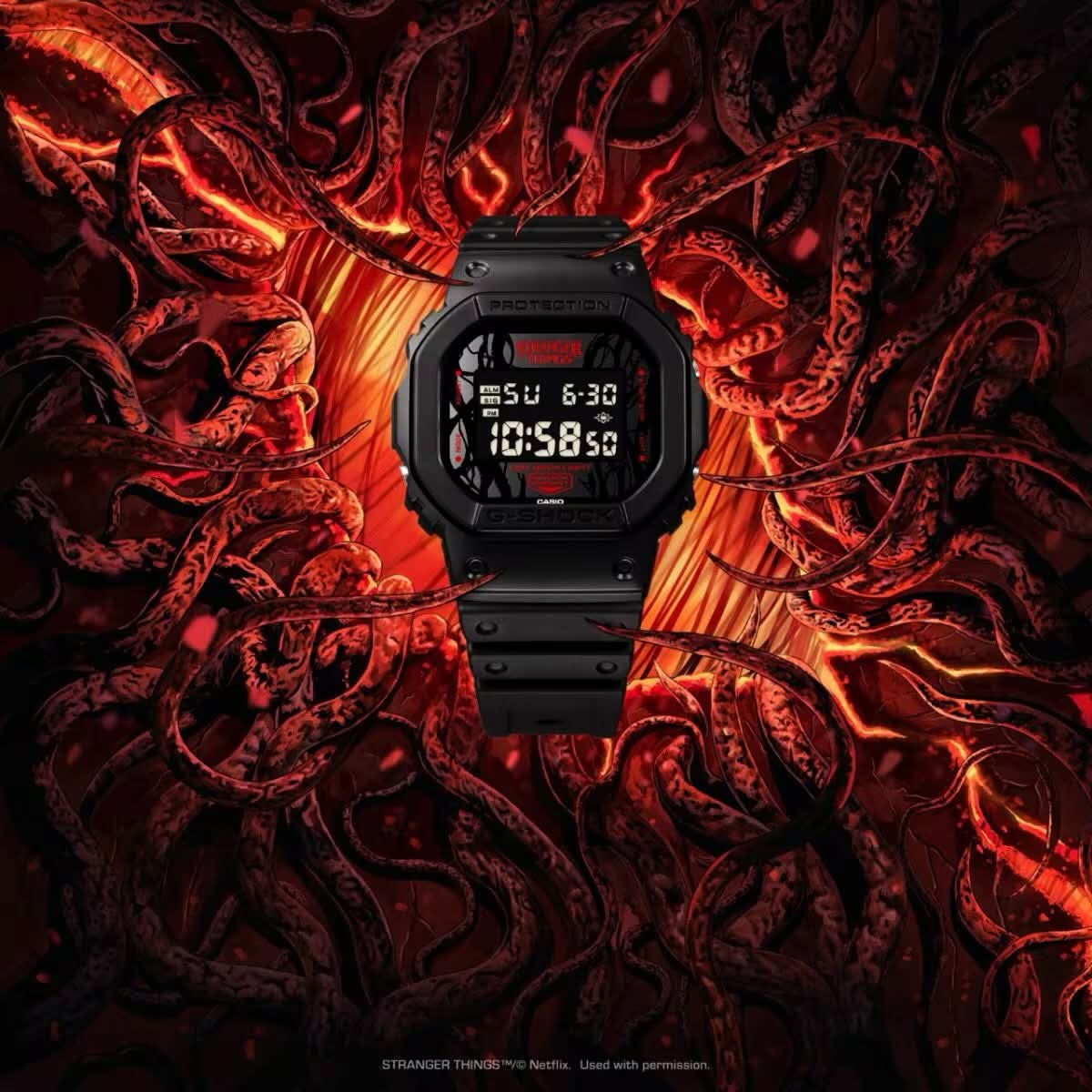 Casio G-Shock DW-5600STT-1 “Casio x Stranger Things” Digital Men’s Watch | Casio G-Shock DW-5600STT-1