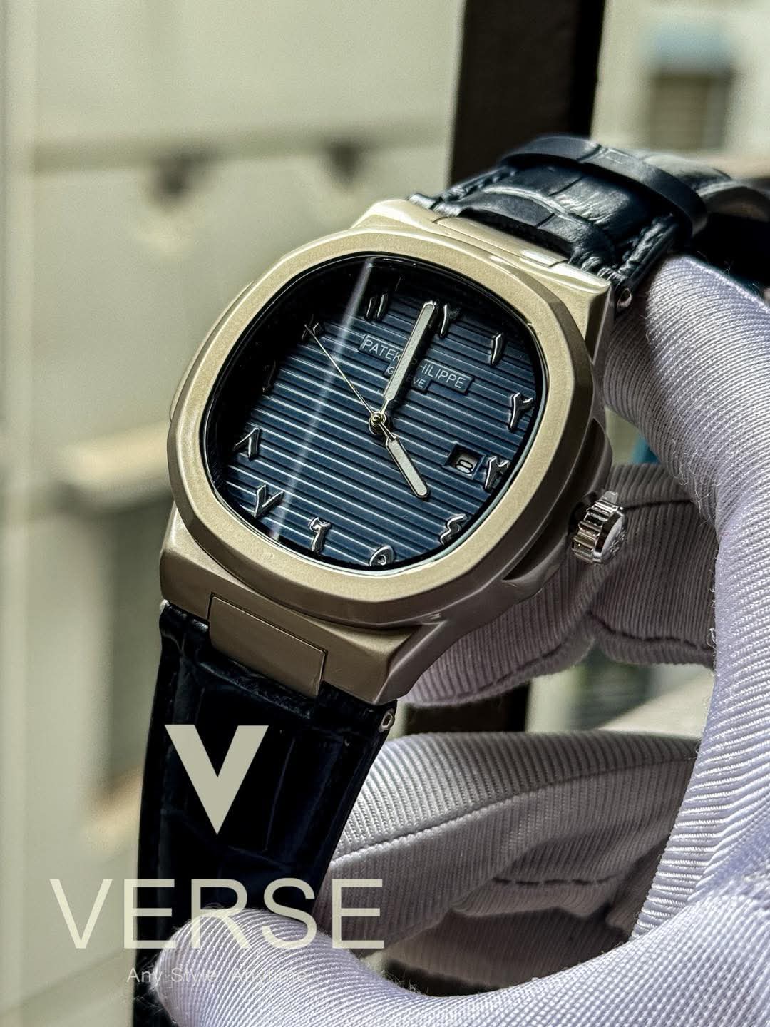 Patek Philippe Arabic Aura Blue Belt Blue Dial AA