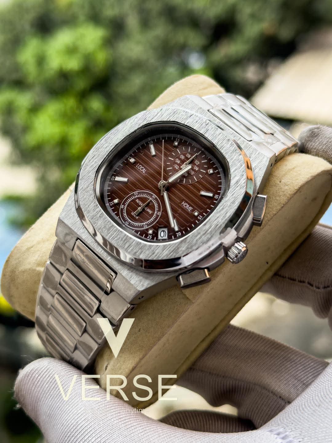 Patek Philippe Nautilus Chronograph Brown Dial AA