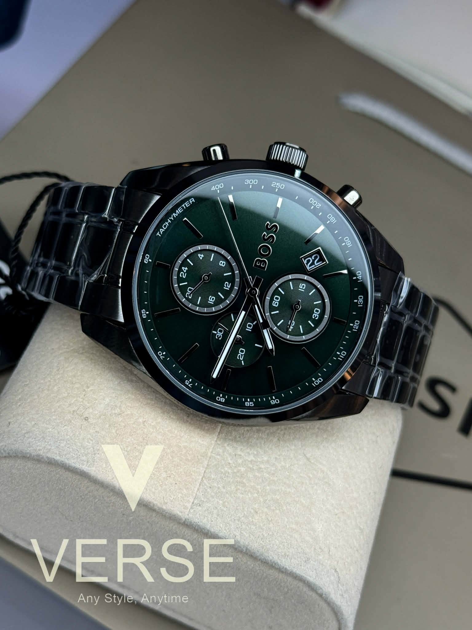 Hugo Boss B1514228 Grand Prix Green Dial Men’s Watch | Hugo Boss B1514228