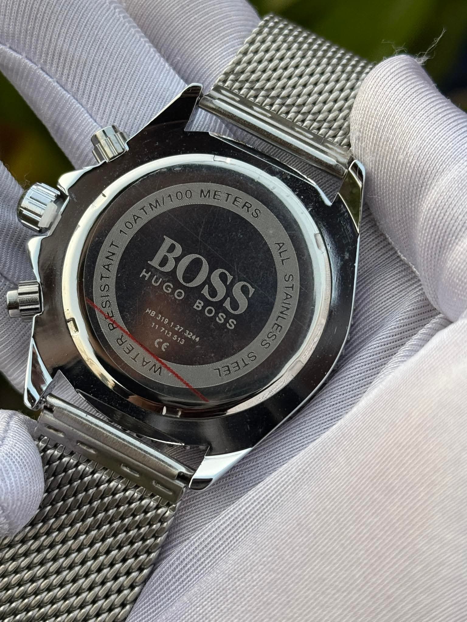 Hugo Boss Jet Chronograph Mesh Chain Blue Dial