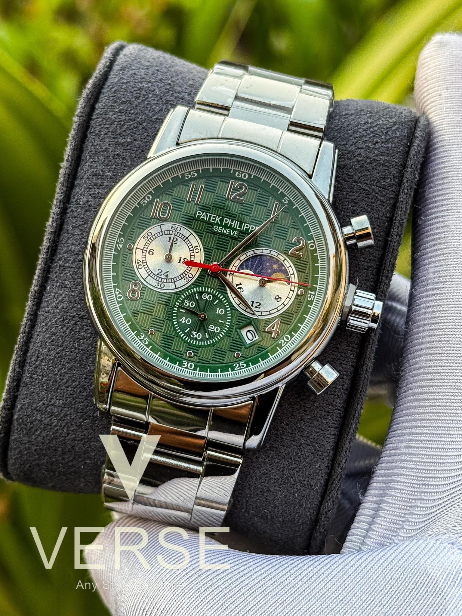 Patek Philippe Chronograph Chain Green Dial AA