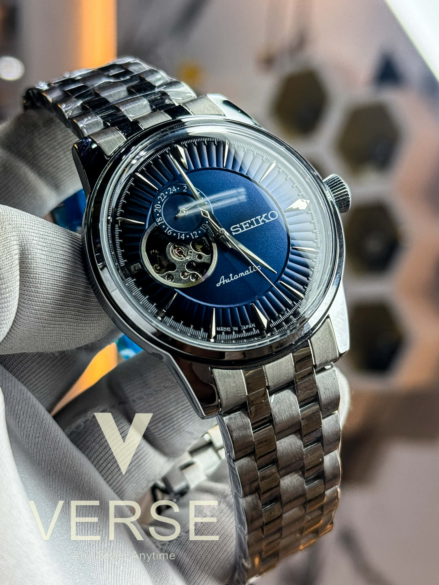 Seiko Presage Open Heart Automatic | Blue Dial - Semi Triple A