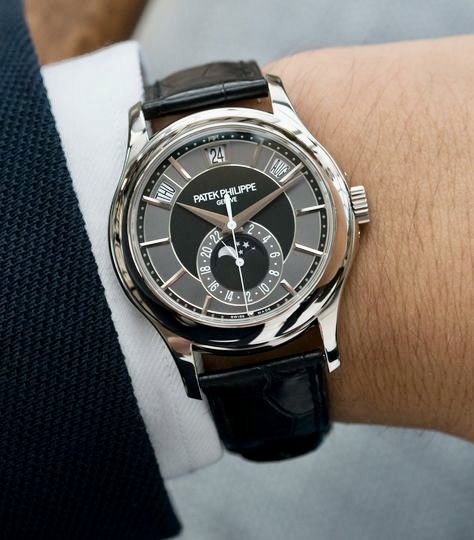Patek Philippe Complications Annual Calendar 40mm Black Two-Tone Dial Euro