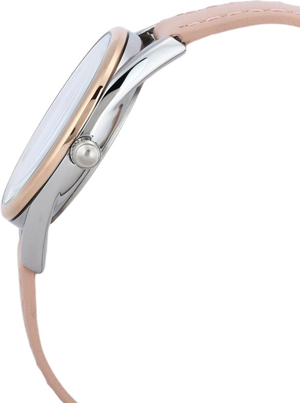 Daniel Klein DK.1.12371-6 Women’s Gold-Tone Watch with Silver Dial & Pink-Beige Leather Strap| Daniel Klein DK.1.12371-6