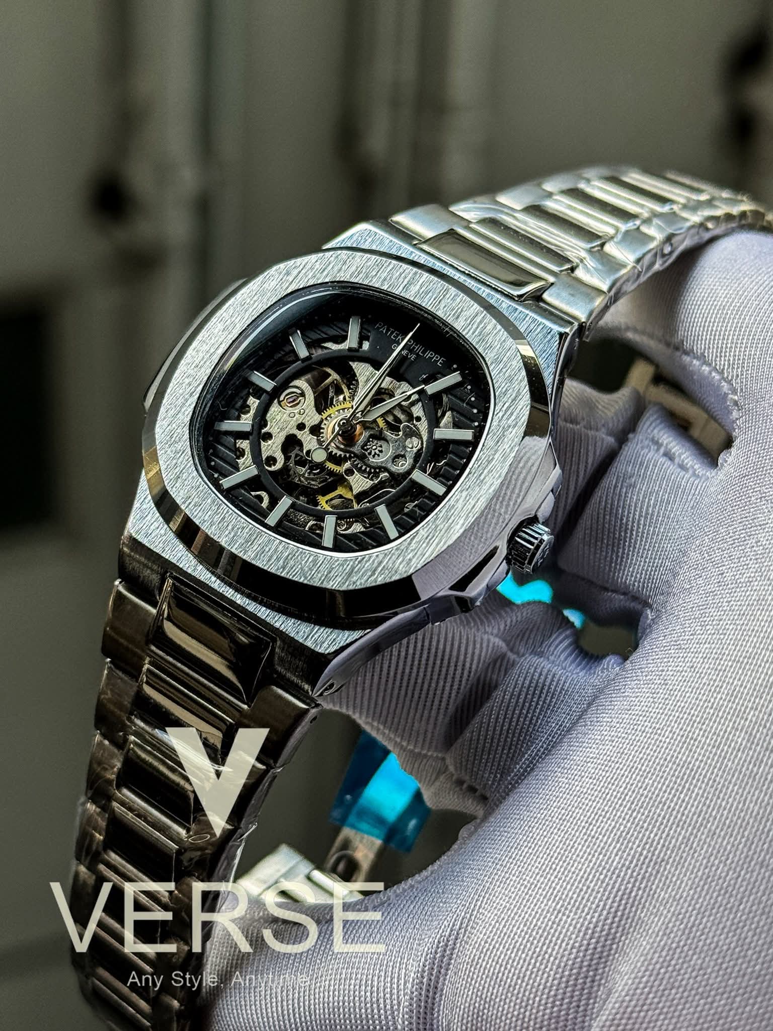 Patek Philippe Nautilus Automatic Skeleton Black Dial AA