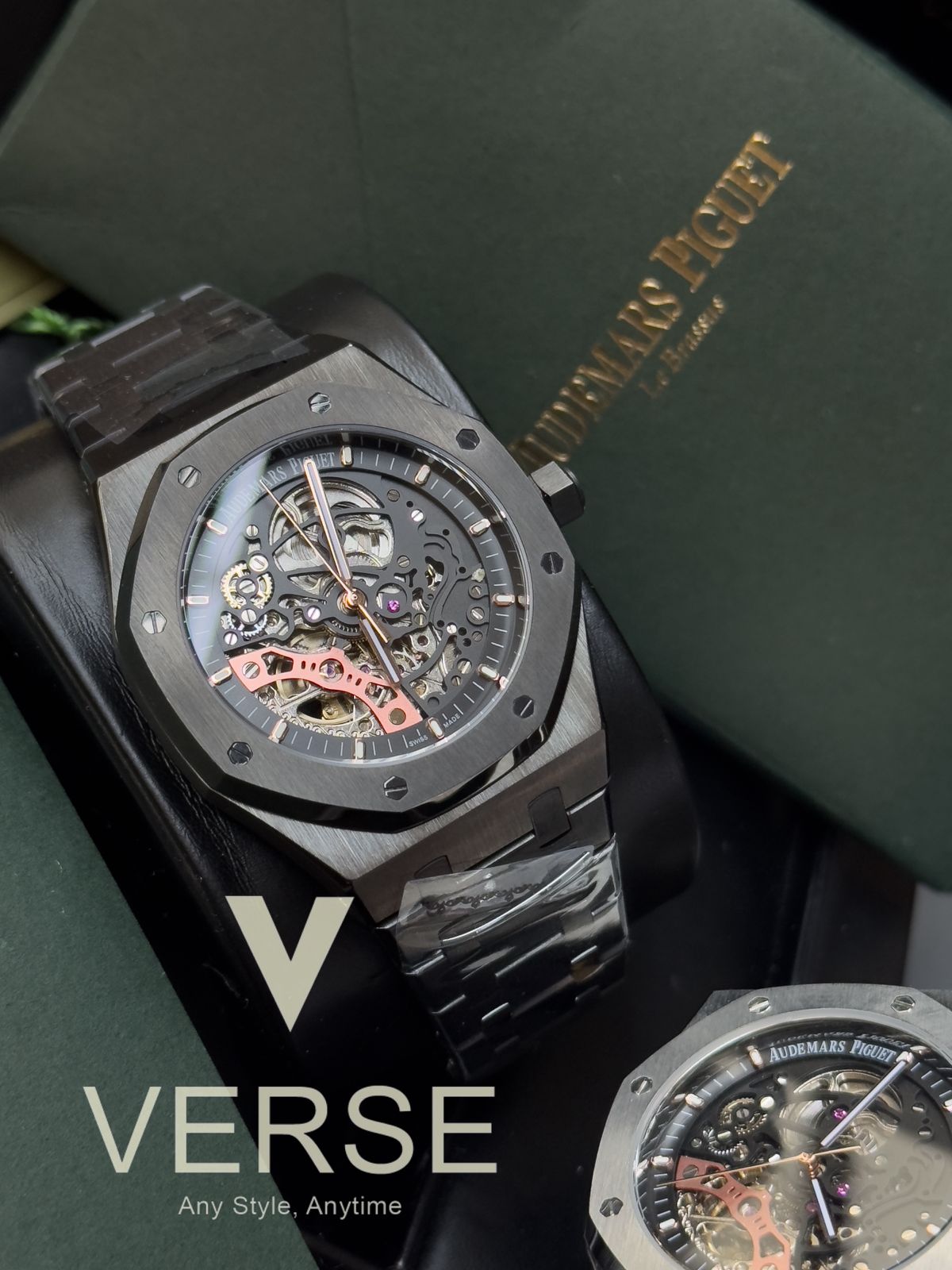 Audemars Piguet Royal Oak Double Balance Wheel Openworked 15416CE – 41mm Black Ceramic Skeleton Watch Euro