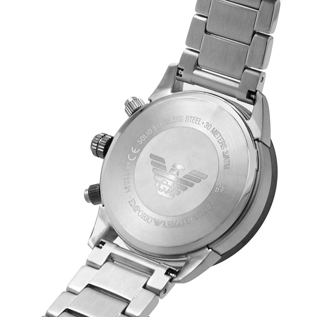 Emporio Armani AR11391 Mario Chronograph Two Tone Grey Dial Stainless Steel Men's Watch | Emporio Armani AR11391 - VERSE - 