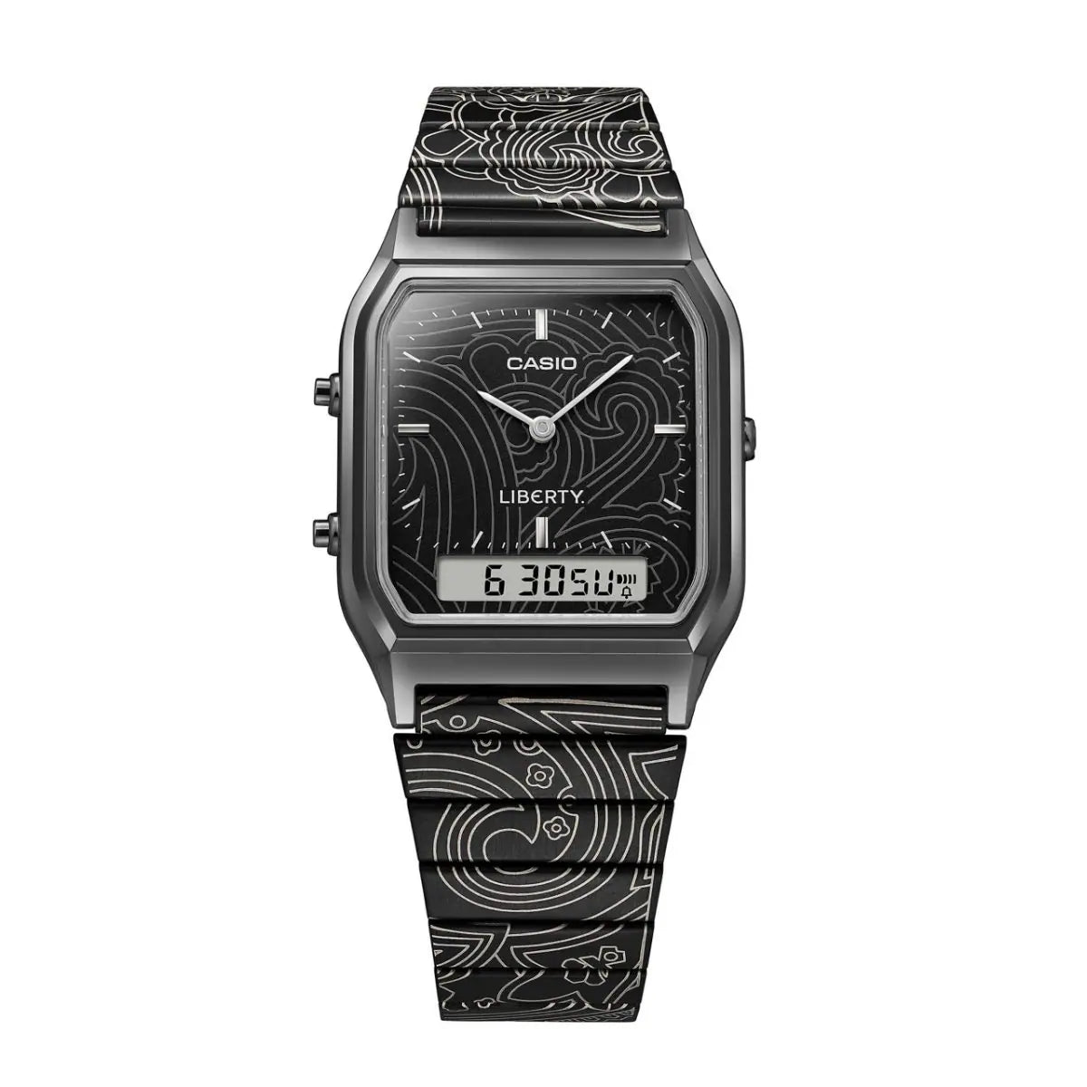 Casio Vintage AQ-230EBLT-1A Liberty Edition Men's Black Stainless Steel Watch | AQ-230EBLT-1A