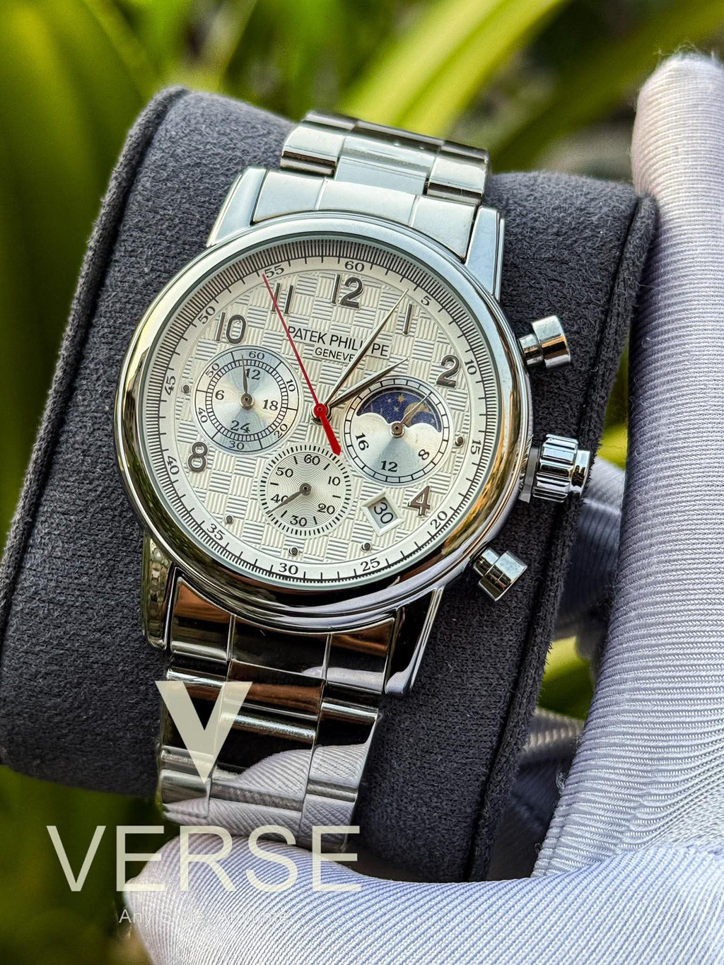 Patek Philippe Chronograph Chain White Dial AA