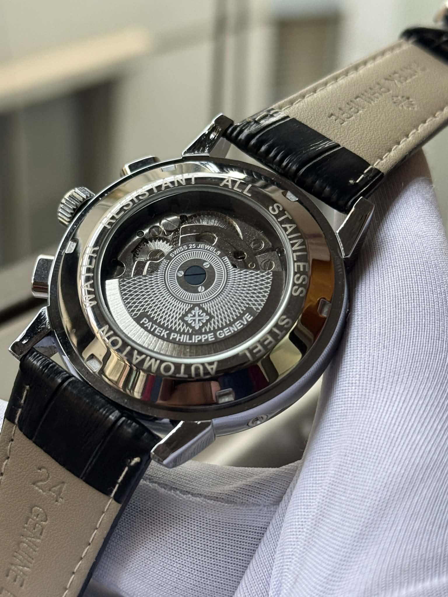 Patek Philippe Grand Flywheel Complication | White Dial - Semi AAA