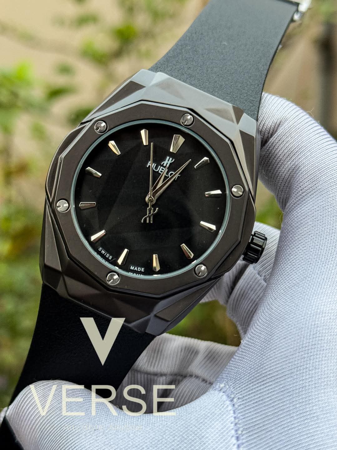 Hublot Orlinski Automatic Black Belt Black Dial AA