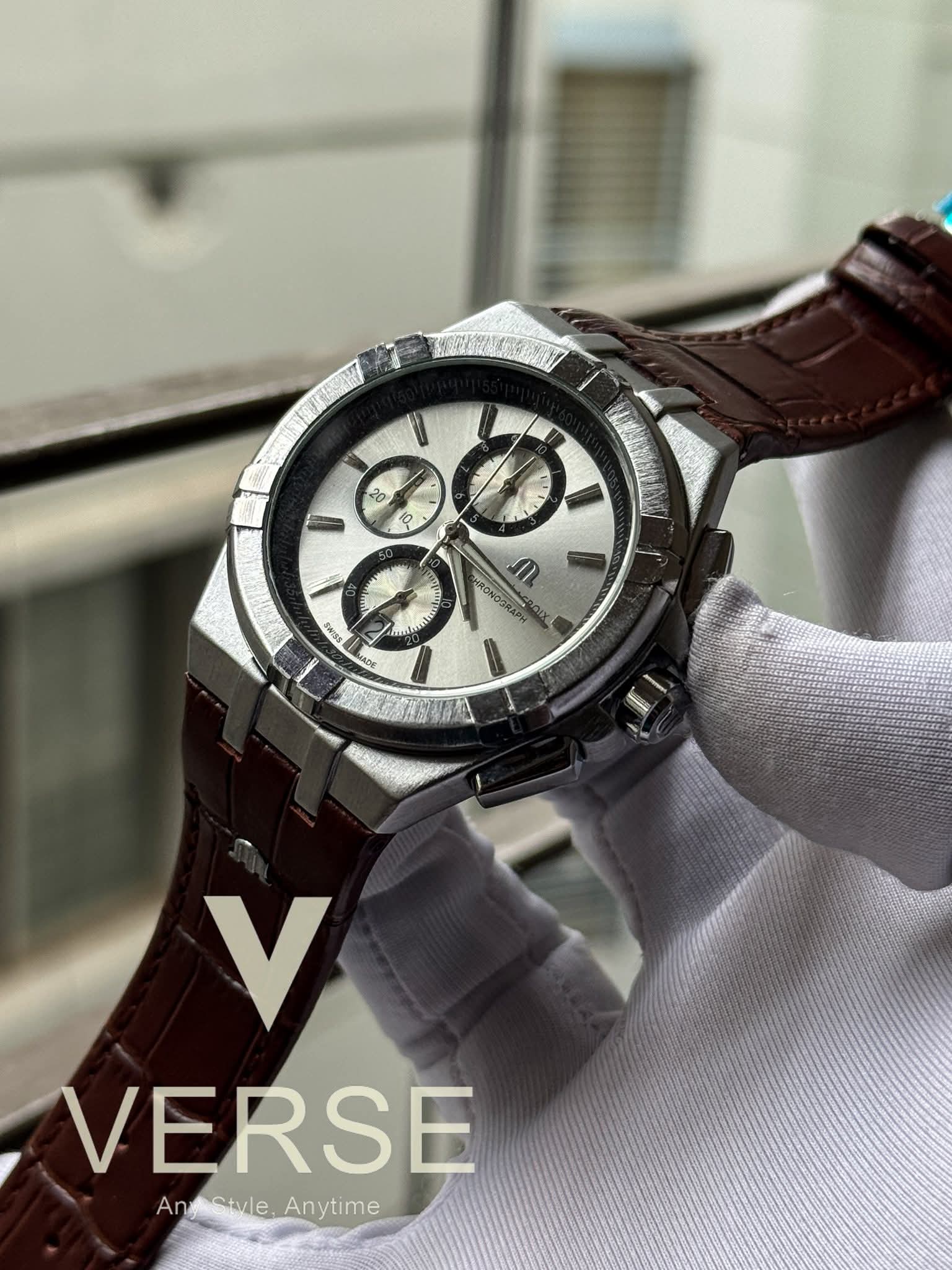 Maurice Lacroix Aikon Chronograph Brown Belt AA