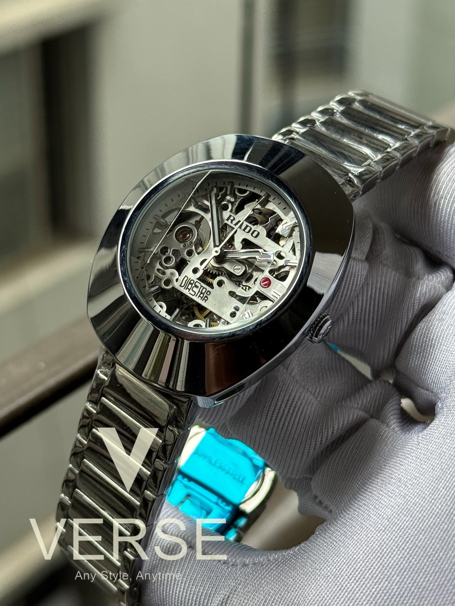 Rado DiaStar Automatic Silver Chain White Dial AA