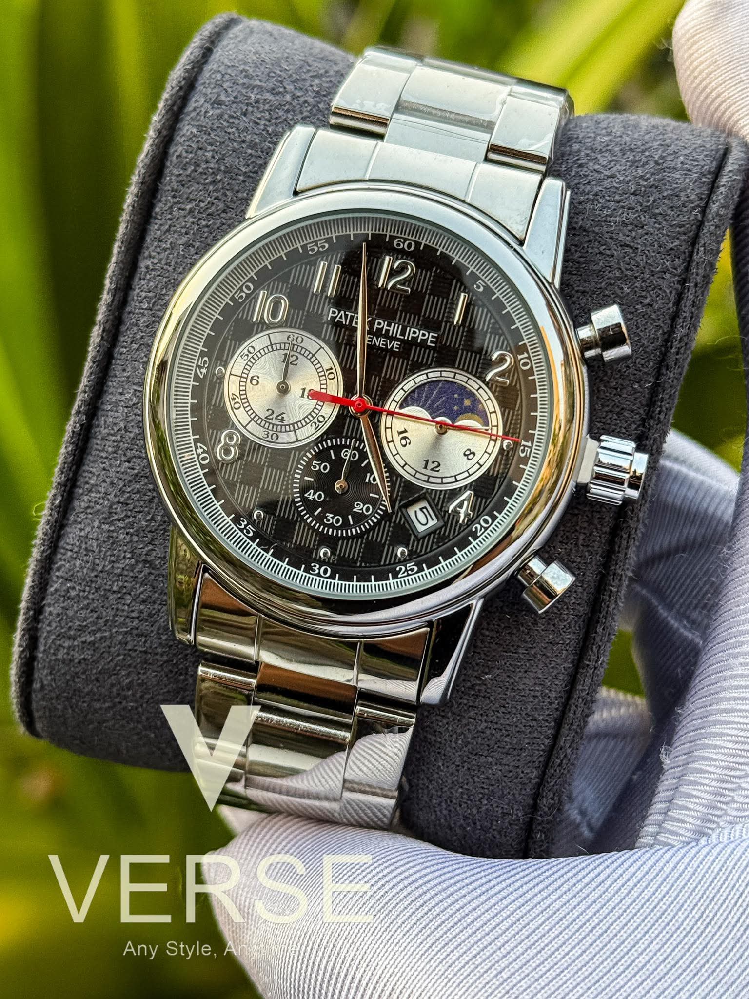 Patek Philippe Chronograph Chain Black Dial AA