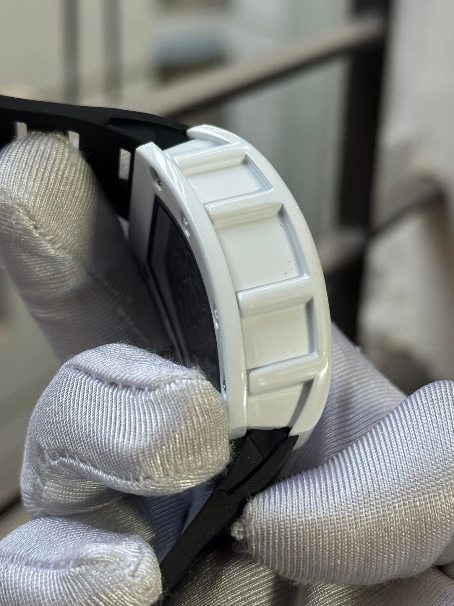 Richard Mille RM-055 Bubba Watson White Case Black Belt AA