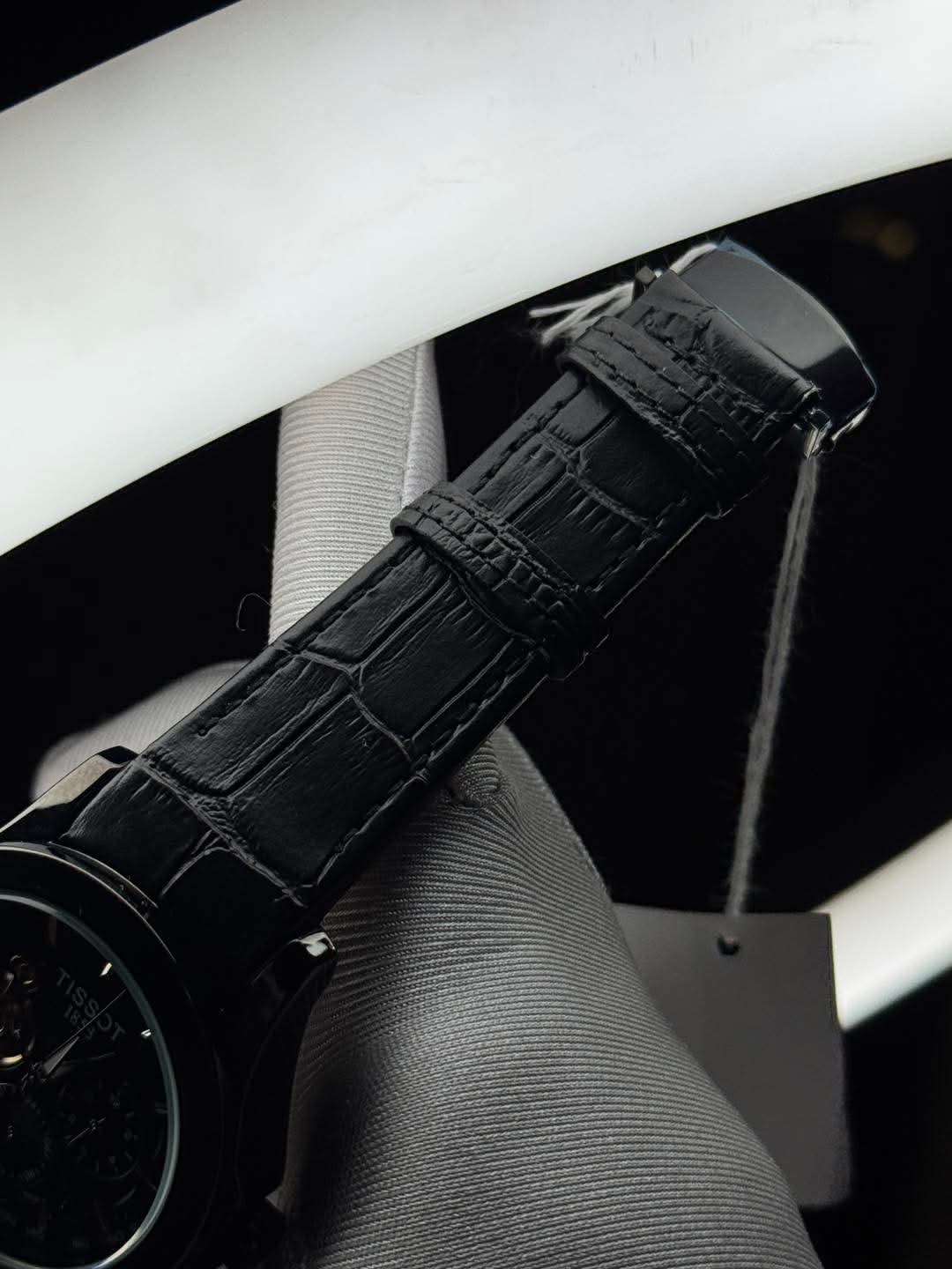Tissot Automatic Moonphase Black Belt Black Dial AA