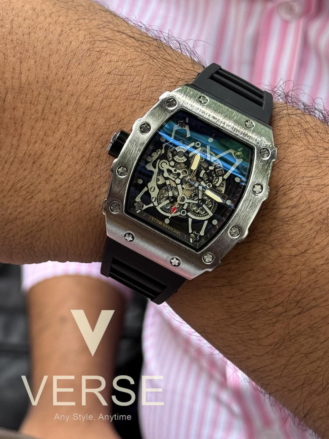 Richard Mille RM35-01 Black Belt Silver Case AA