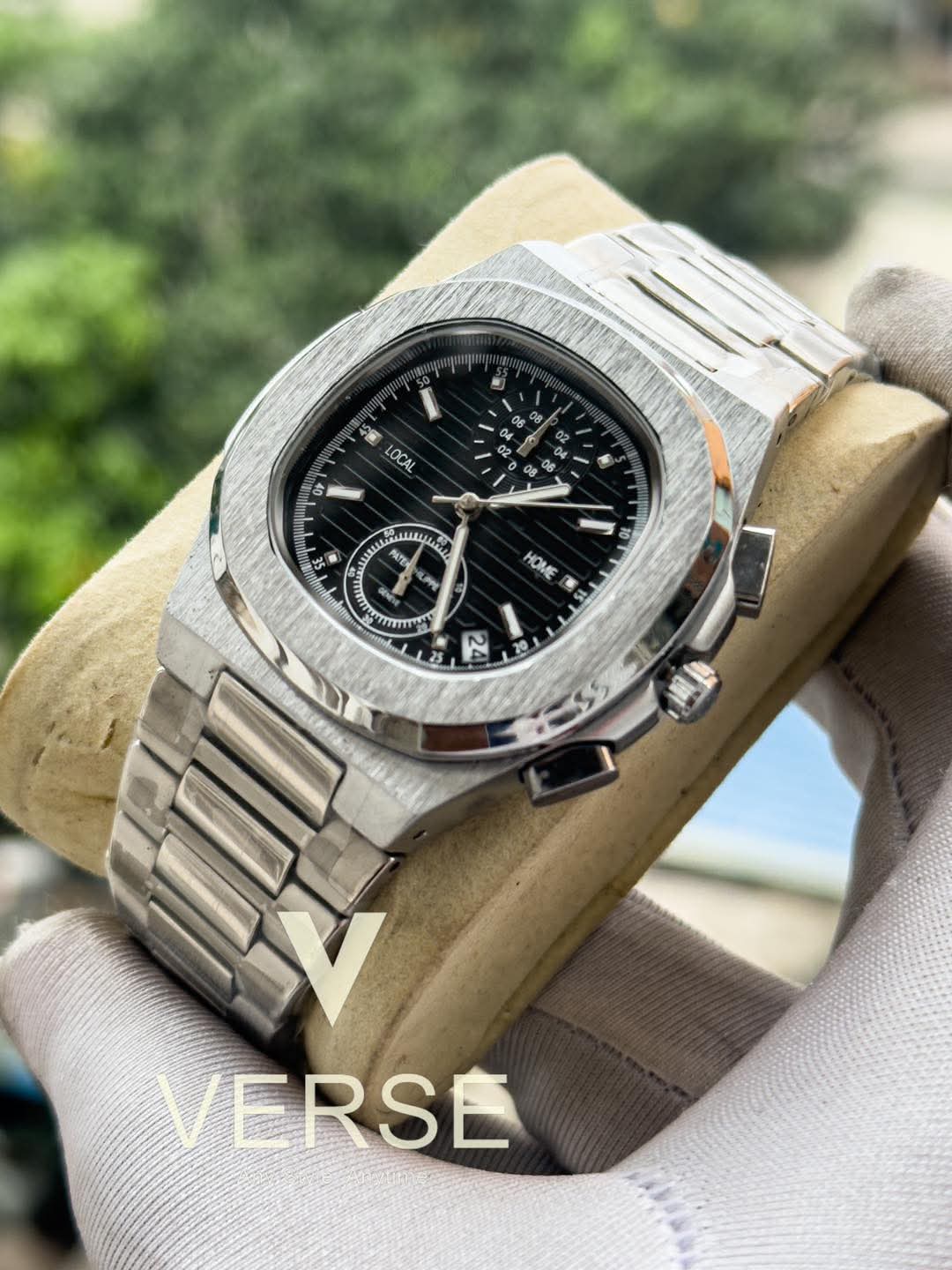 Patek Philippe Nautilus Chronograph Black Dial AA