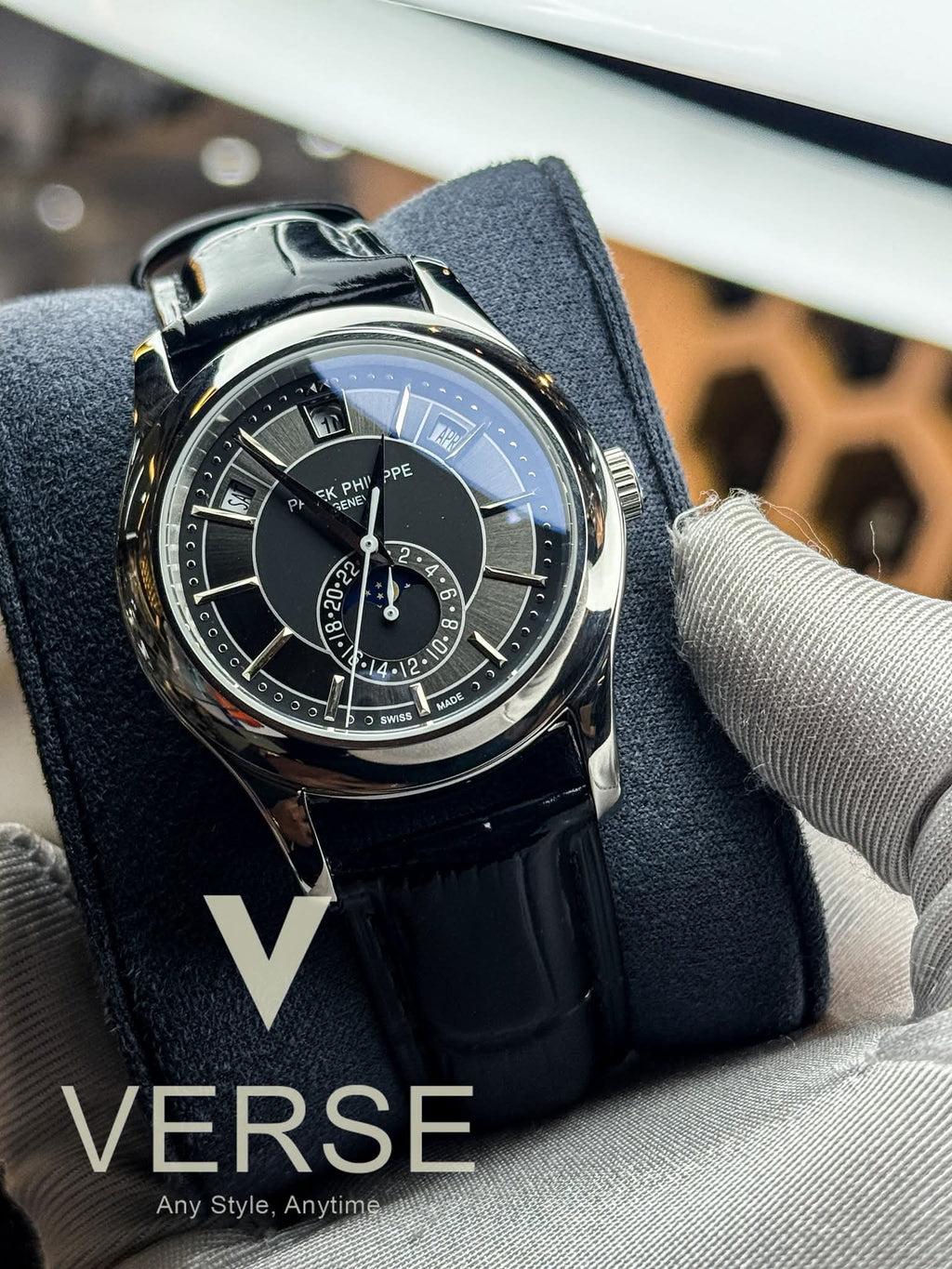 Patek Philippe Complications Annual Calendar 40mm Black Two-Tone Dial Euro