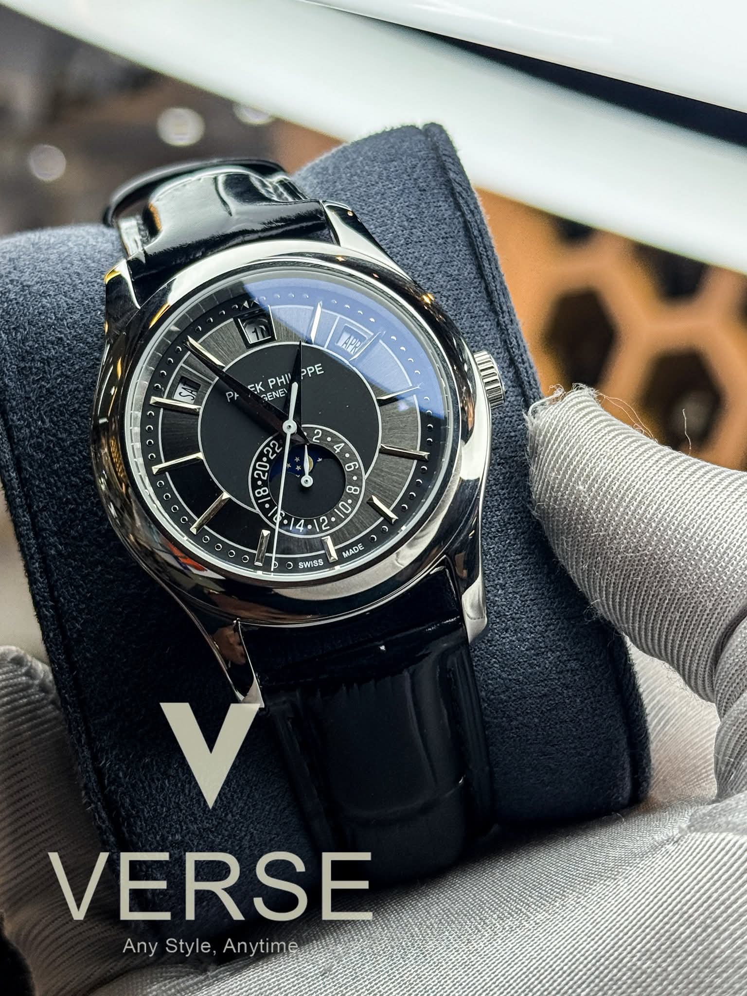 Patek Philippe Complications Annual Calendar 40mm Black Two-Tone Dial Euro