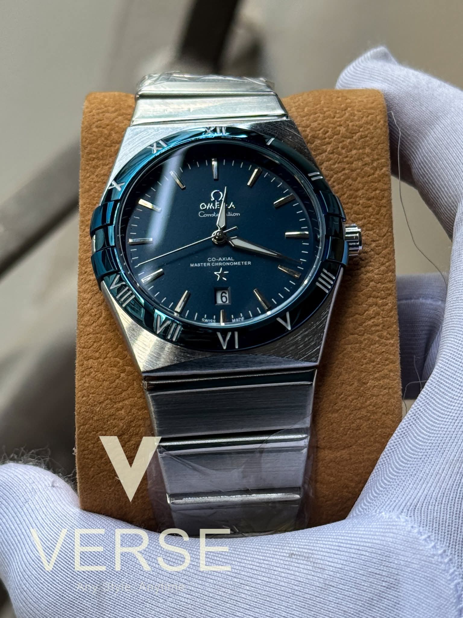 Omega Constellation | Blue Dial Blue Bezel - Sweep