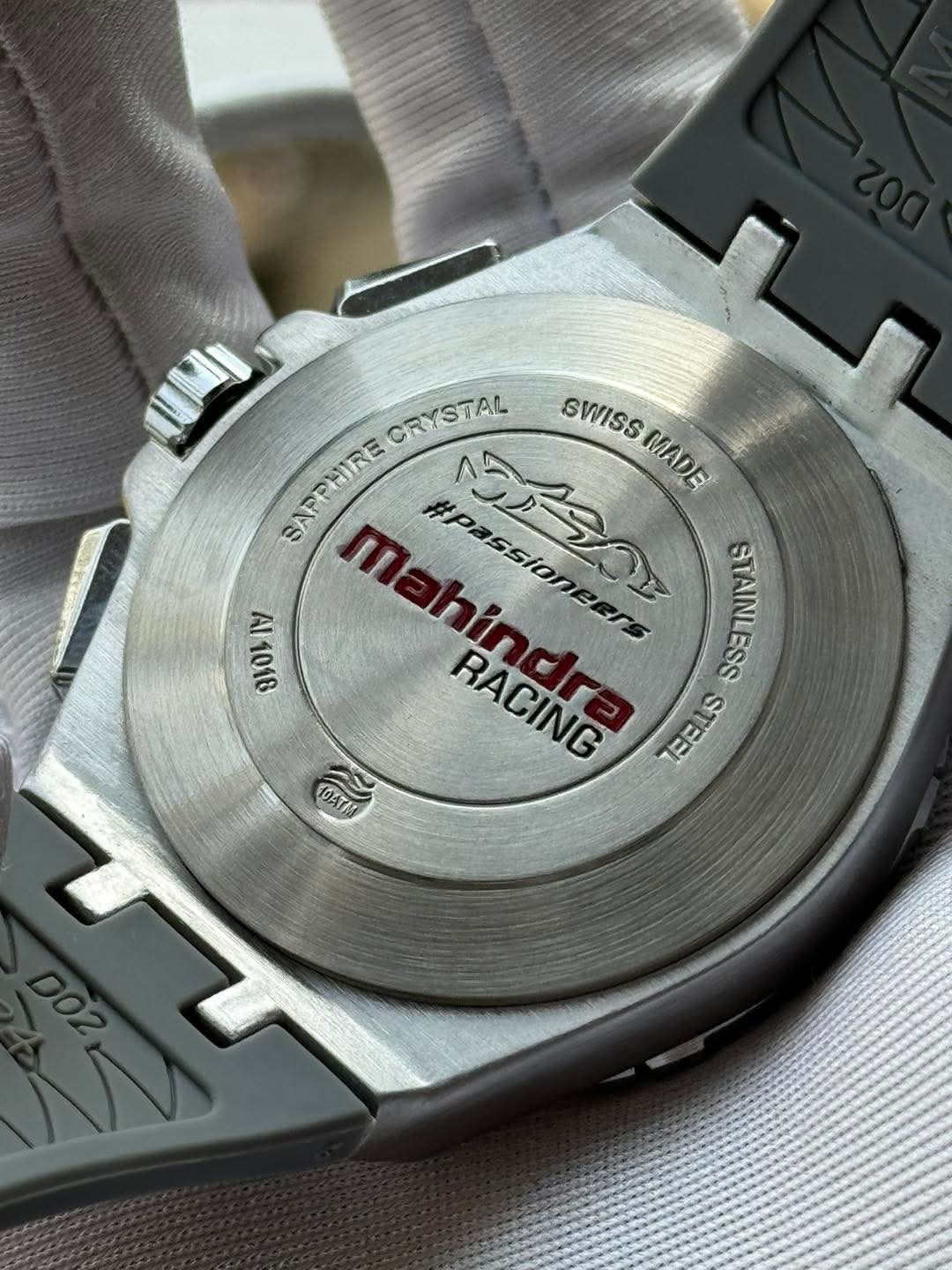 Maurice Lacroix Aikon Chronograph Mahindra Racing Edition Grey Red Belt AA