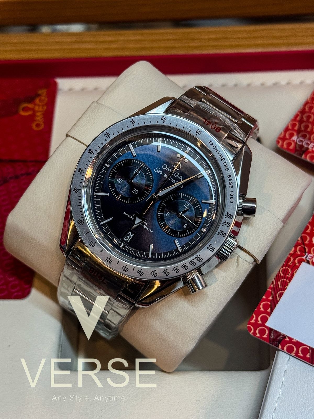 Omega Speedmaster '57 Sunburst Blue Triple A