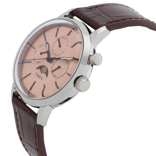TIMEX Marlin TWEG26801 Rose Gold-Tone Round Dial 40mm Analog Moon Phase Men's Watch| TIMEX Marlin TWEG26801