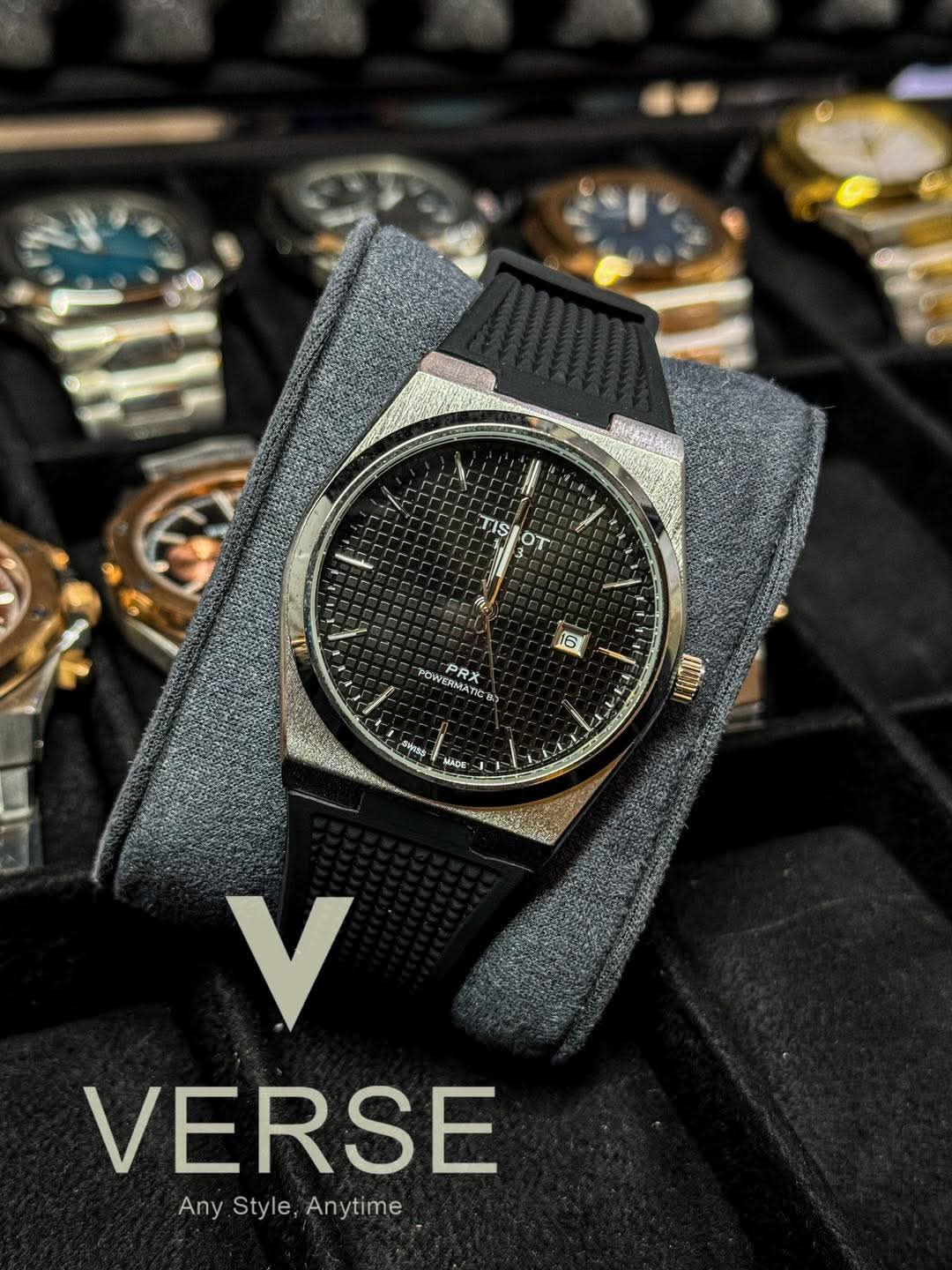 Tissot PRX Powermatic 80 Black Waffle Dial AA