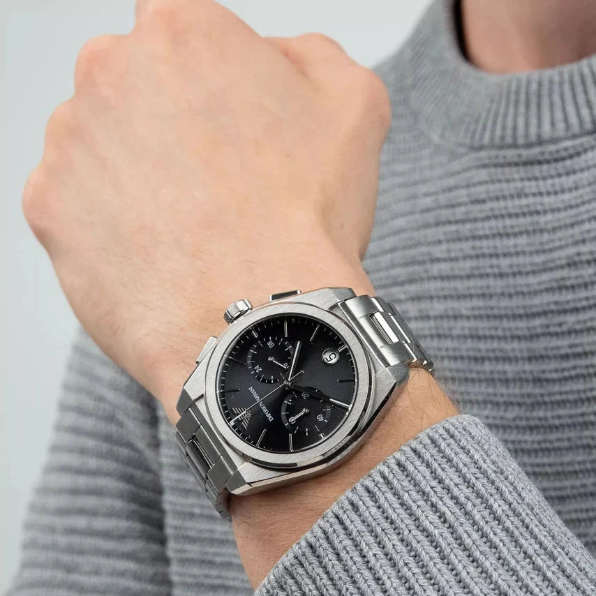 Emporio Armani AR11560 Federico Chronograph Black Dial Stainless Steel Men's Watch | Emporio Armani AR11560