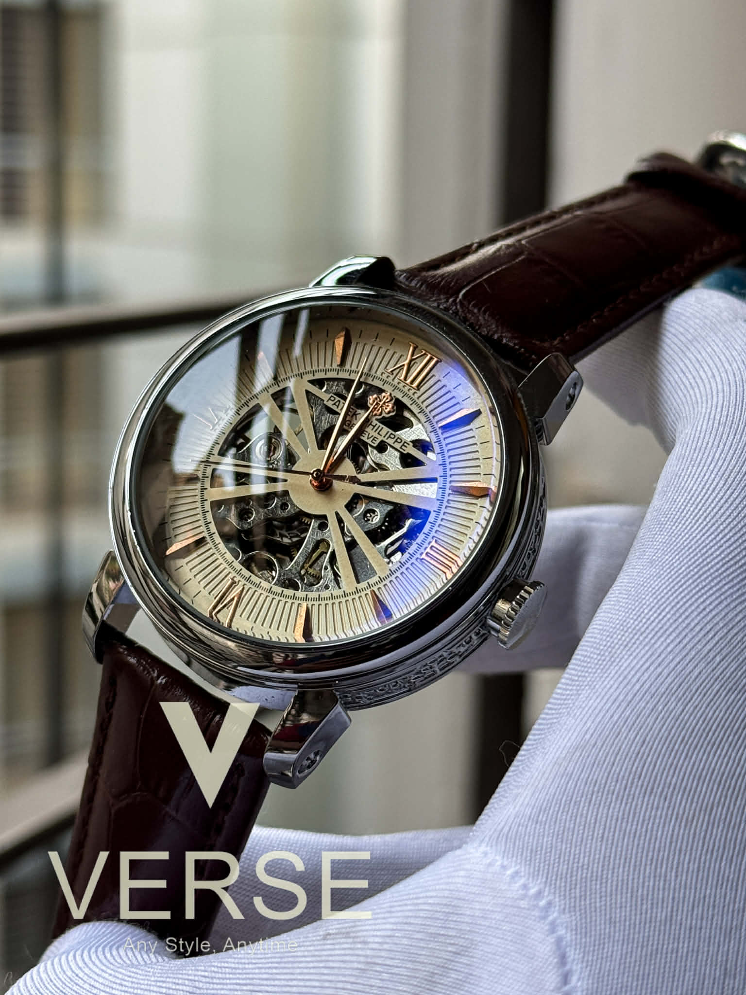 (Patek Philippe Automatic Noir Guilloché | - AA