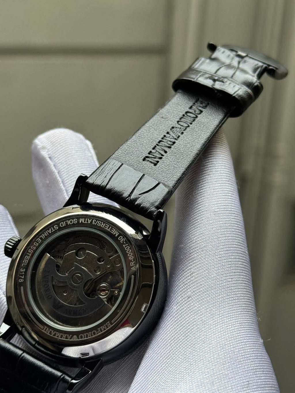 Armani Automatic Oval Black Dial AA