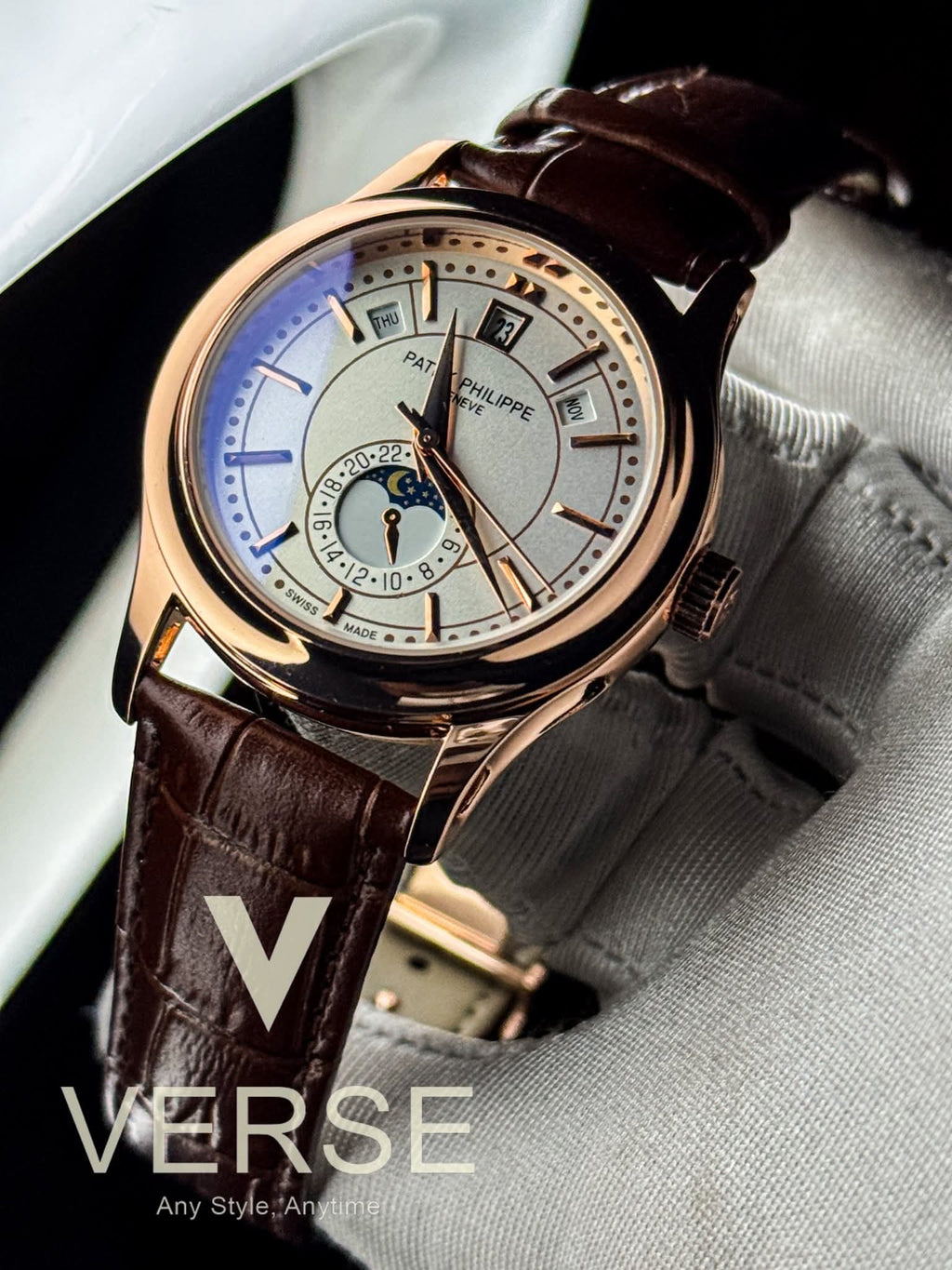 Patek Philippe Complications Quartz AA Brown Belt