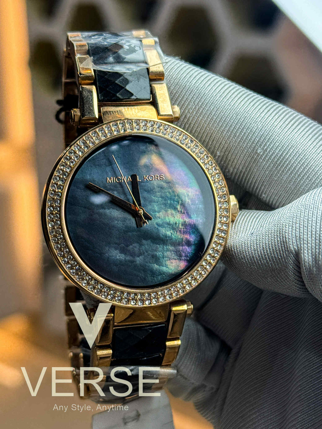 Michael Kors Parker MK6414 Women’s Two-Tone Stainless Steel Watch with Rose-Gold Accents – 39 mm| Michael Kors Parker MK6414