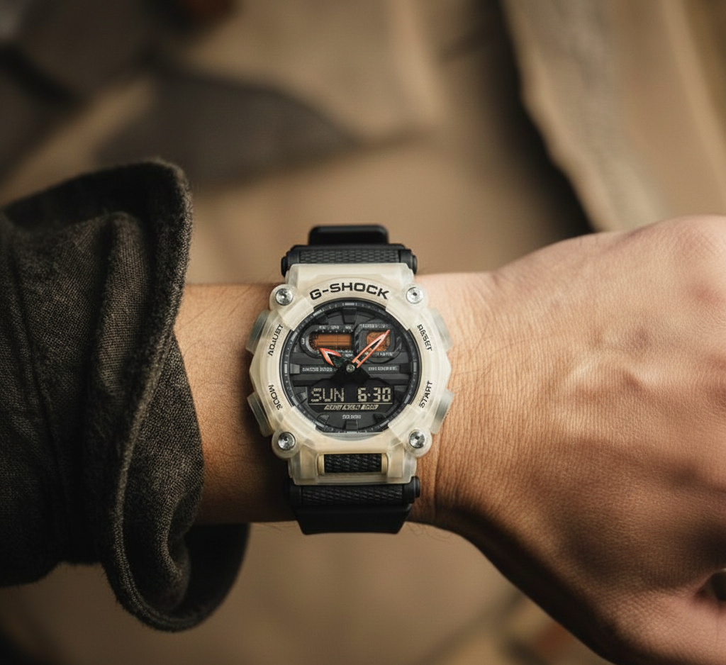 Casio G-Shock GA-900TS-4A Tough Street Series Orange Resin Men’s Analog-Digital Watch| Casio G-Shock GA-900TS-4A